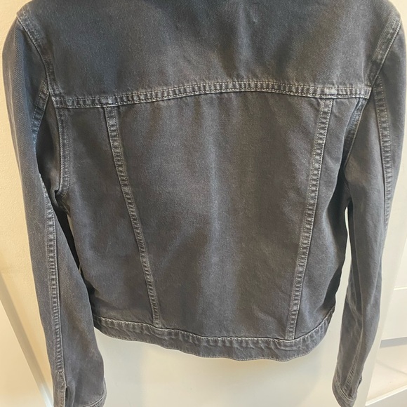 Veronica Beard Charcoal Jean Jacket with Hood - Picture 6 of 6